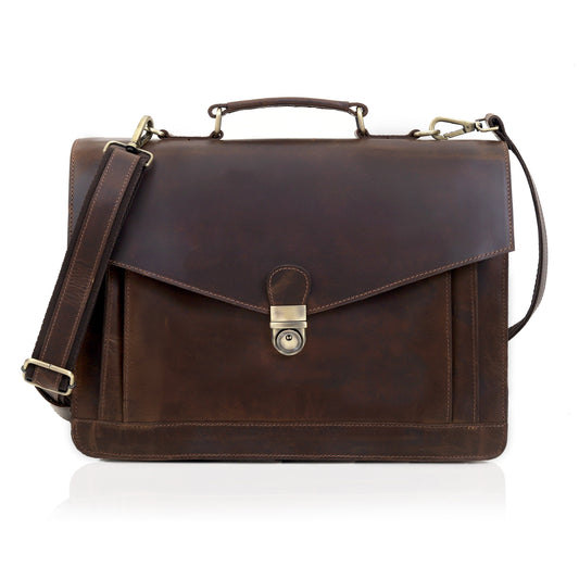 The Officer Leather laptop bag