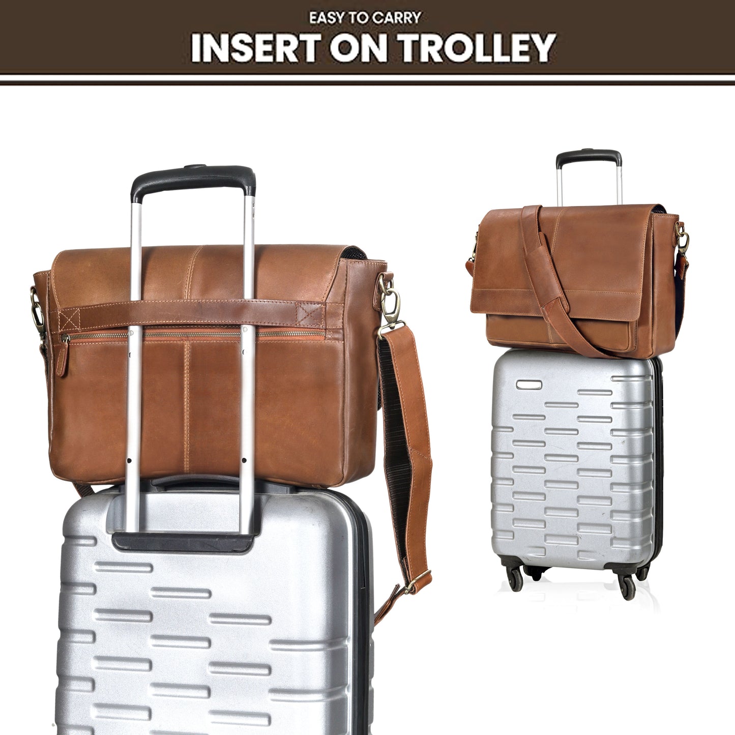 The Jackson Leather Buffalo Briefcase