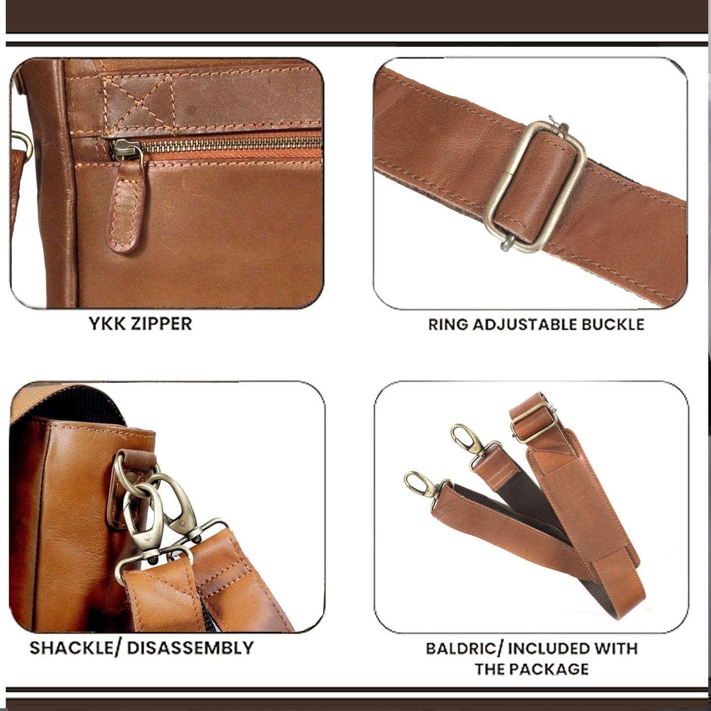 The Jackson Leather Buffalo Briefcase