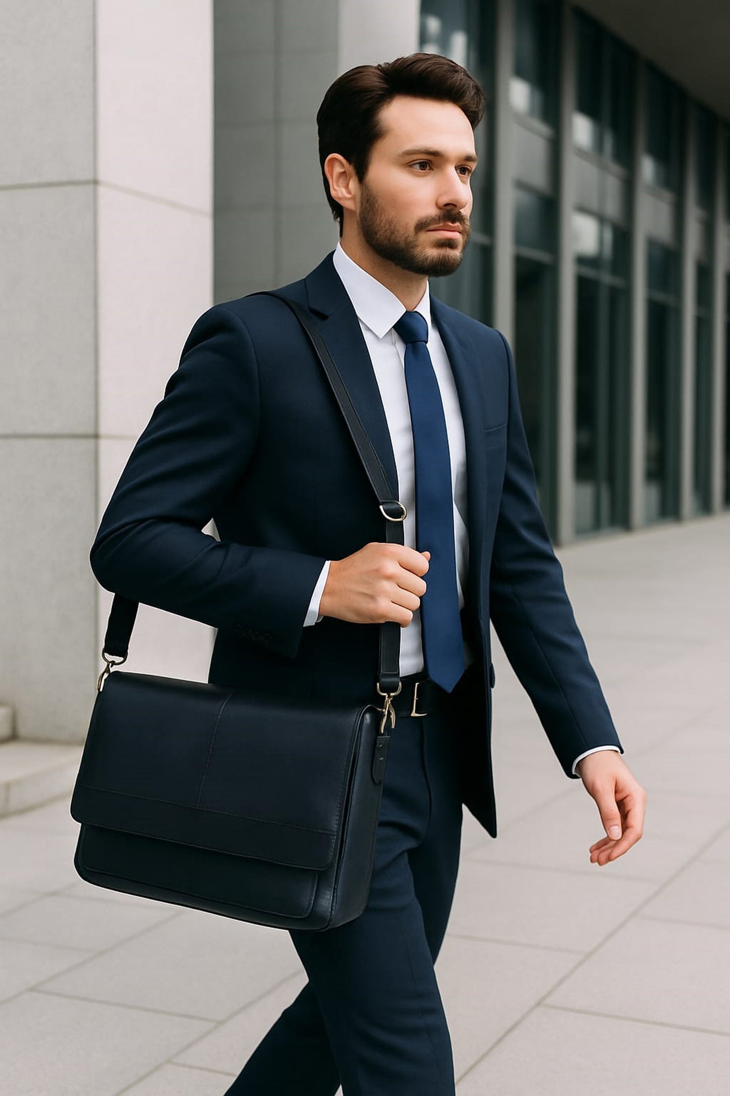 The Barbosas Leather Buffalo Briefcase