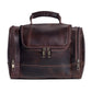 Full Grain Hunter Leather Toiletry Bag