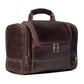 Full Grain Hunter Leather Toiletry Bag