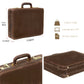 The Vintage Buffalo Leather hard shell attaché Case Briefcase