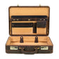 The Vintage Buffalo Leather hard shell attaché Case Briefcase