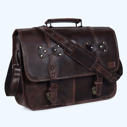 Metro Carry Leather Messenger Bag