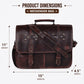 Metro Carry Leather Messenger Bag