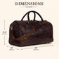 The Noir Croc Leather Duffle Bag