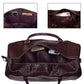 The Noir Croc Leather Duffle Bag