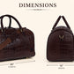 The Noir Croc Leather Duffle Bag
