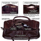 The Noir Croc Leather Duffle Bag