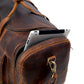 Vintage Radiant Buffalo Leather Duffle Bag