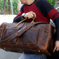Vintage Radiant Buffalo Leather Duffle Bag