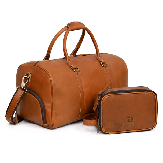 Buffalo Leather Duffel Combo