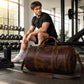 The Buffalo Leather Gym Bag