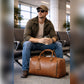 Vintara Buffalo Leather Travel Duffle Bag