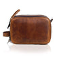 Leather Dopp Kit Toiletry Bag