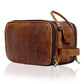 Leather Dopp Kit Toiletry Bag