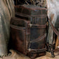 Retro Leather buffalo backpack