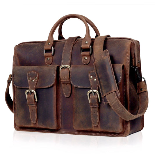 The Atlantic Buffalo Leather Briefcase