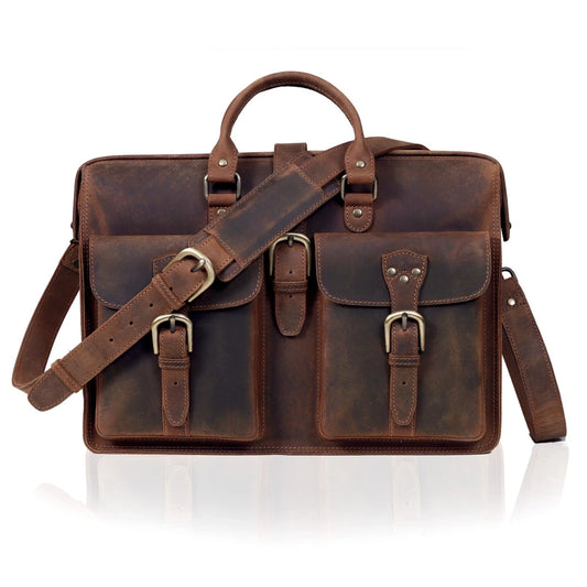 The Atlantic Buffalo Leather Briefcase