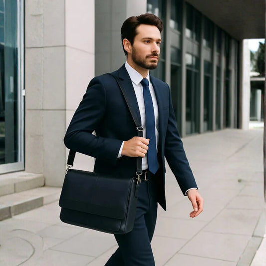 The Barbosas Leather Buffalo Briefcase