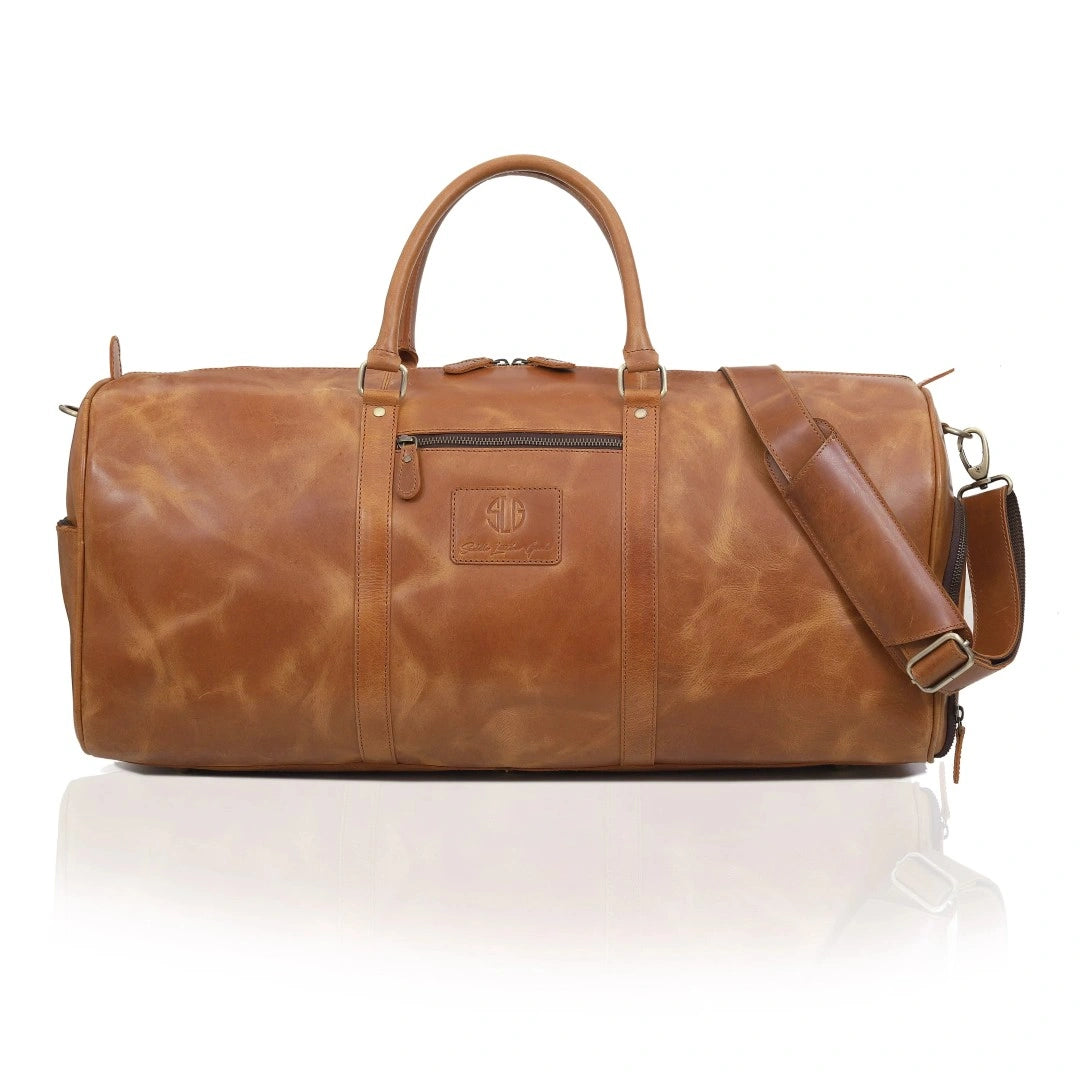 classic travel bag for men Buffalo Leather Bag for Travel | Weekender Duffle Bags