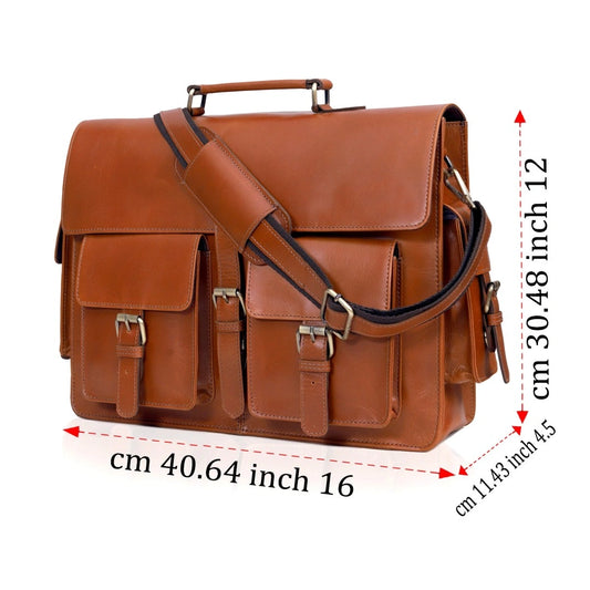 The Creative Leather Messenger Bag