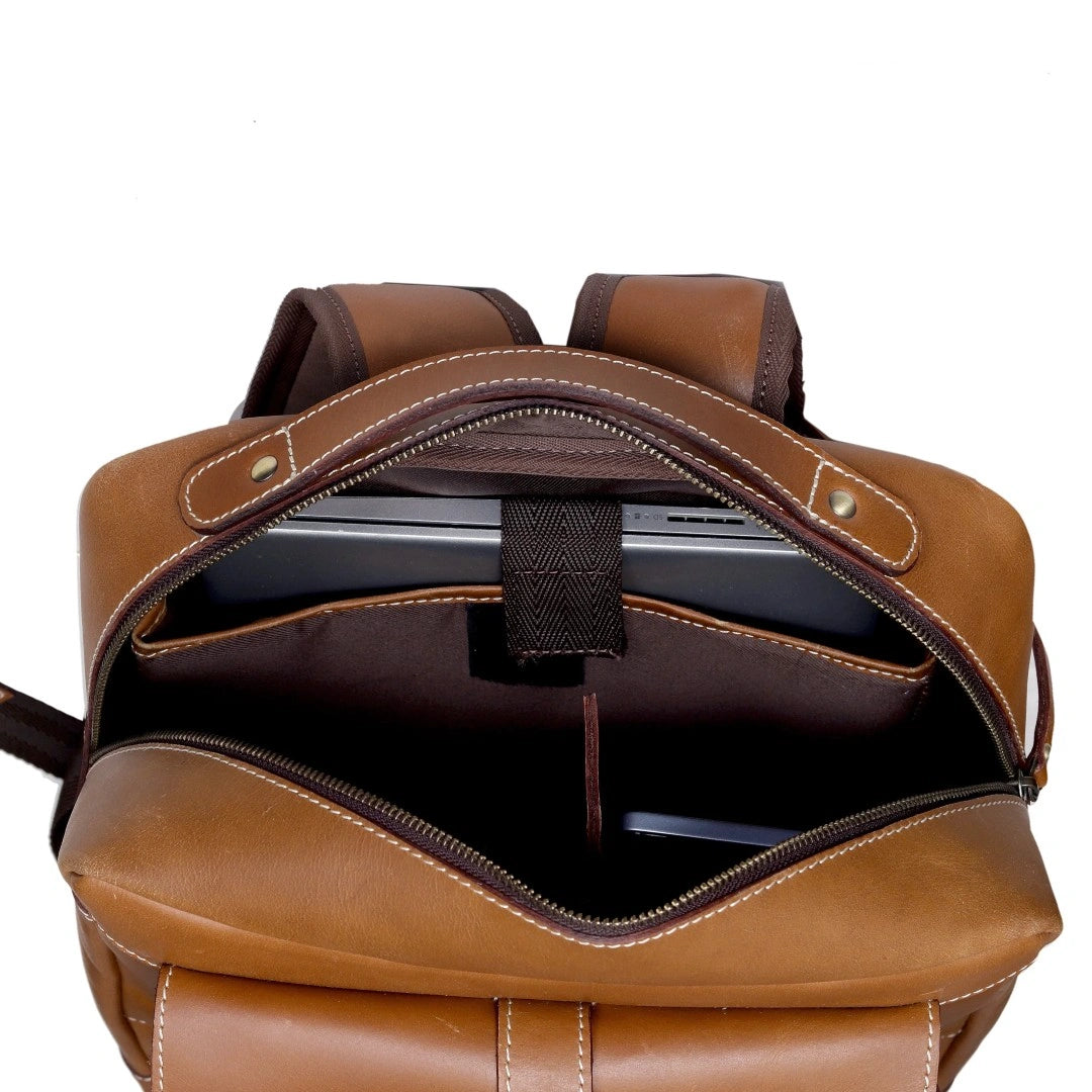 buy leather backpack online Full Grain Travel Mens Large Leather Backpack Laptop RockCow Leather Studio Introducing our newest addition to the Lifetime Leather family Rmfr Travel Co. Kapolei Backpack