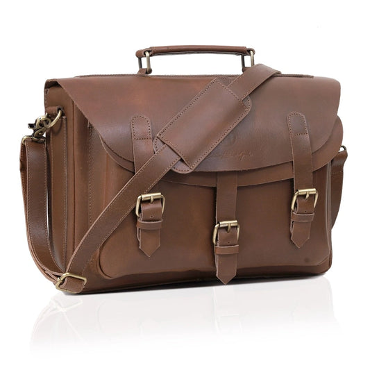 The Executive Leather Messenger Bag