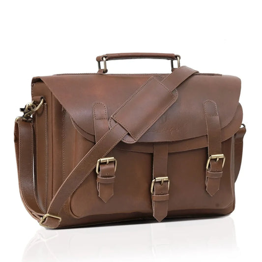 The Executive Leather Messenger Bag