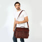 The Harvest Leather Messenger Bag