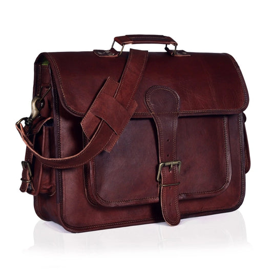 The Harvest Leather Messenger Bag