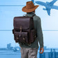 The Heritage Classic Leather Backpack Combo