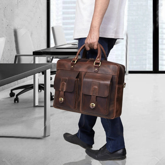 The Indiana Leather Briefcase