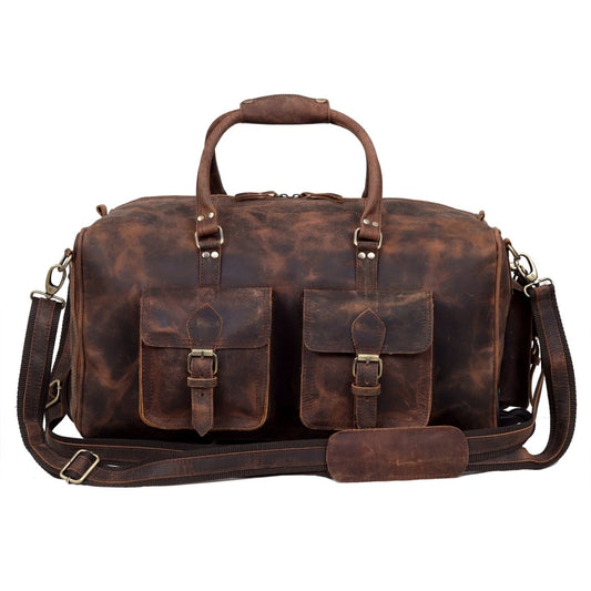 The Legendary Vintage Classic Buffalo Leather Travel Duffle Bag