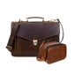 The Officer Leather Laptop Bag Combo
