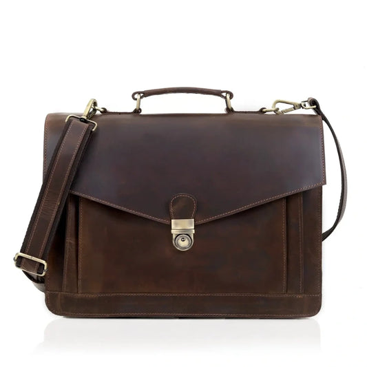 The Officer Leather Laptop Bag