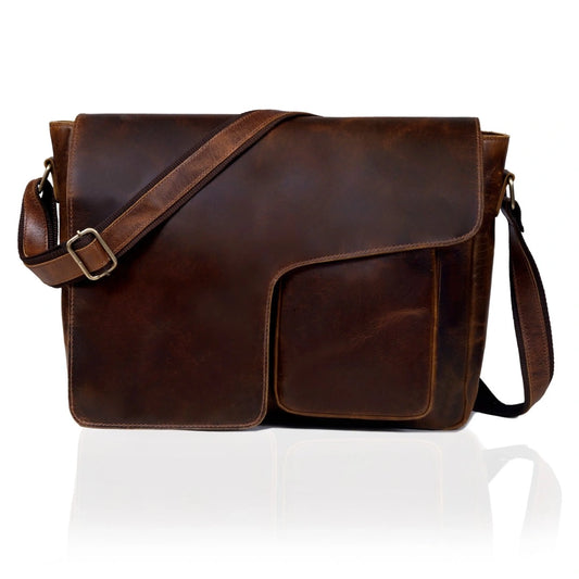 The Saturn Buffalo Leather Briefcase