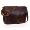The Saturn Buffalo Leather Messenger Bag