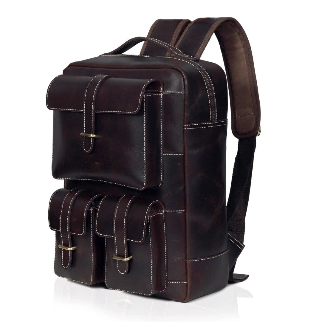 Best Buffalo Leather Rucksack Backpack for Men 15