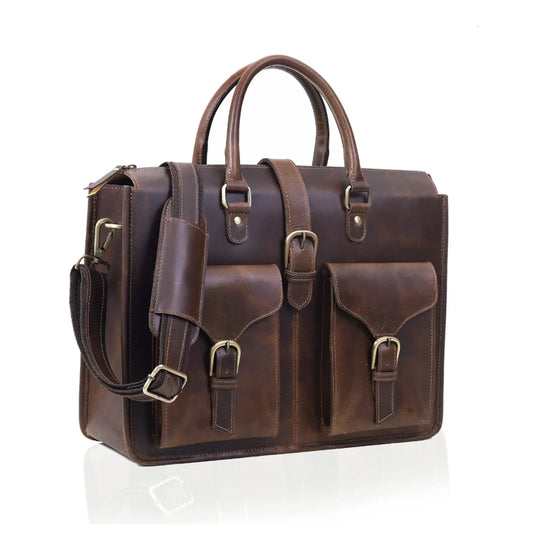 The Titanic Leather Briefcase Bag