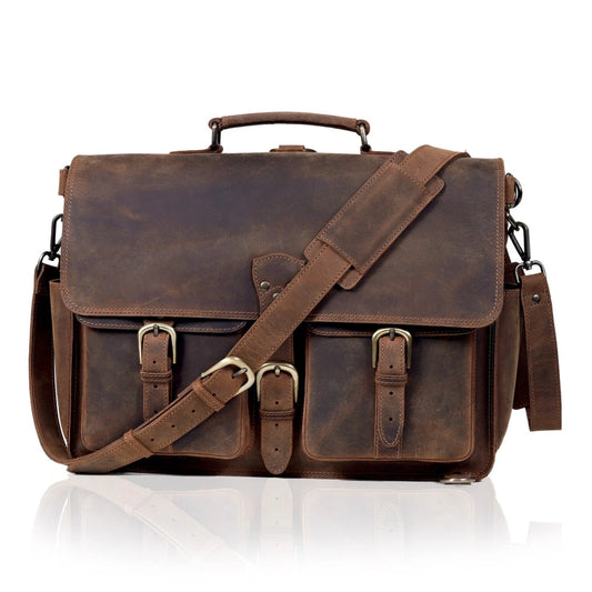The Vintage Buffalo Leather Briefcase