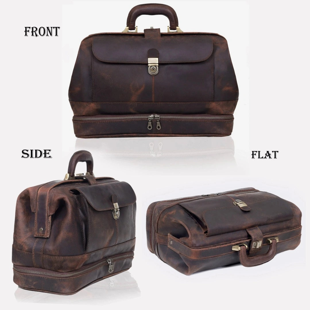 The Vintage Leather Briefcase Doctor Bag