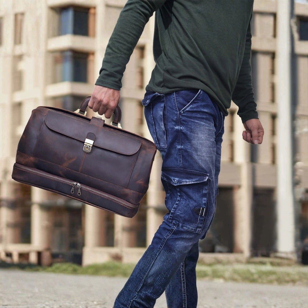 The Vintage Leather Briefcase Doctor Bag
